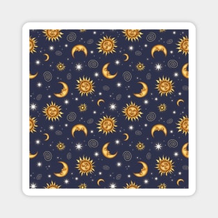 Vintage Celestial Pattern Magnet