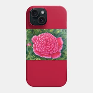 Пион на кустике Phone Case