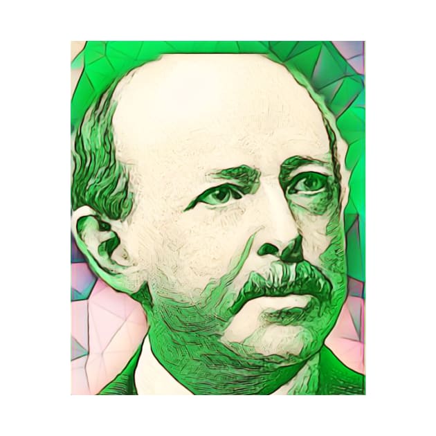 Horatio Alger Green Portrait | Horatio Alger Artwork 7 by JustLit