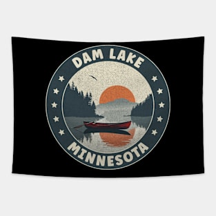 Dam Lake Minnesota Sunset Tapestry