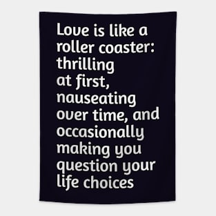 Funny valentines day joke Tapestry