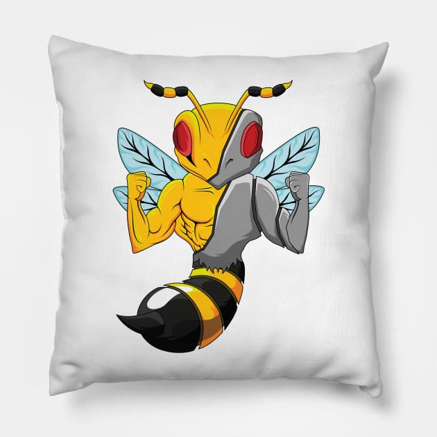 Mechabee Pillow by fauzanfarhn