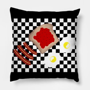 BACON And Eggs For Breakfast Pillow