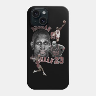 Dennis Rodman Bulls 91 & Michael Jordan 23 Vintage Phone Case