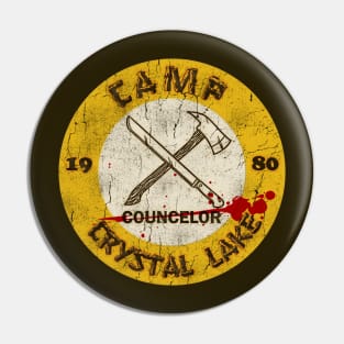 Vintage Camp Crystal Lake Counselor Pin