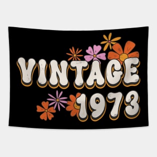 50th Birthday Vintage 1973 Womens Retro Groovy Style Tapestry