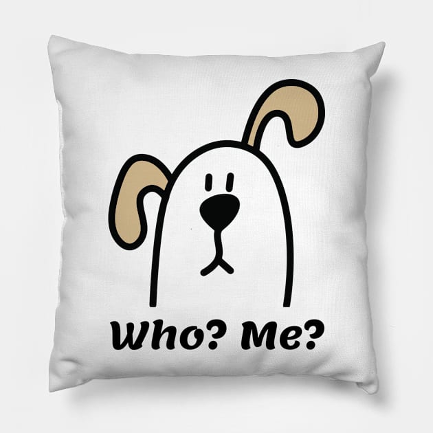 Who? Me? Pillow by Rusty-Gate98