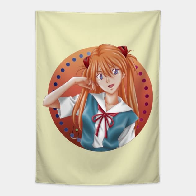 Asuka Sohryu Langley Tapestry by AudreyWagnerArt