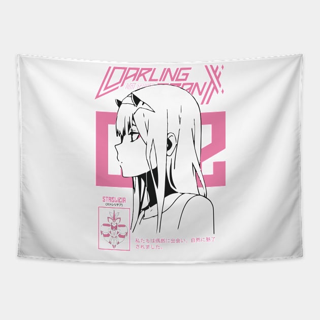 ZERO TWO - Darling (exclusive design) Tapestry by Kurage