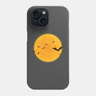 Spooky Moon and Bats Phone Case