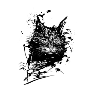 cat inkblot T-Shirt