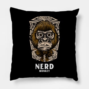 Nerd Monkey Pillow