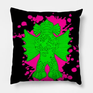 Winged Amphibian Creature Pillow