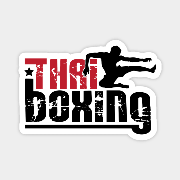 Thai boxing Magnet by nektarinchen