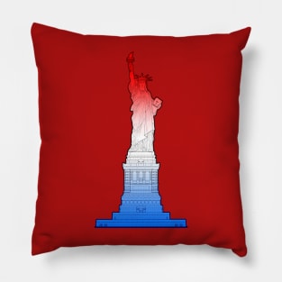 Statue of Liberty Elevation Drawing Pillow