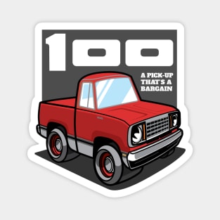 Bright Red - D-100 (1978 - White-Based) Magnet