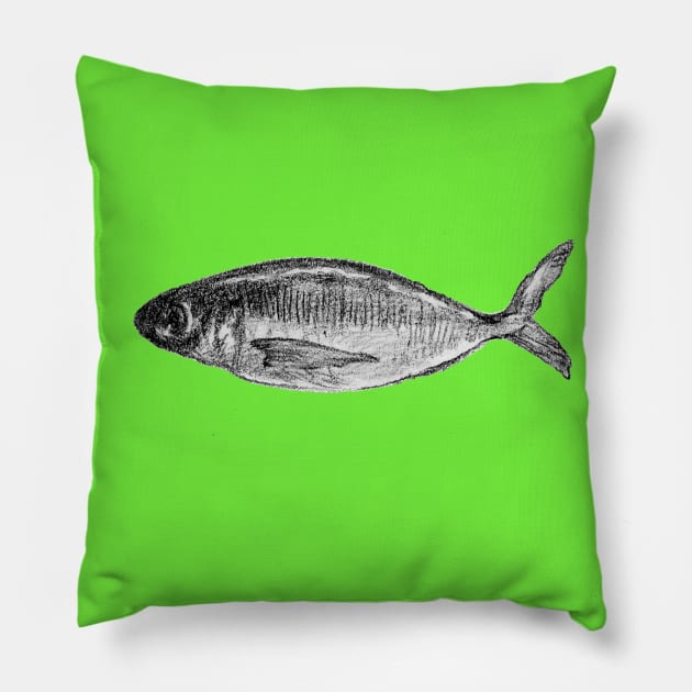 Sea Fish no.2 Pillow by xiaolindrawing