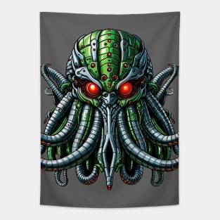 Biomech Cthulhu Overlord S01 D18 Tapestry