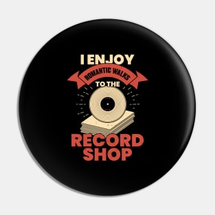 Funny Vinyl Records Collecting Collector Gift Pin