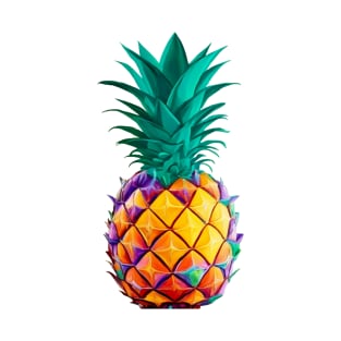 Pineapple in Colorful Colors T-Shirt