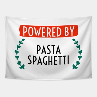 Powered by Pasta spaghetti Tapestry