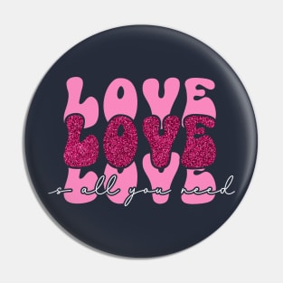 Glitter love Pin