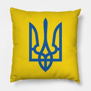 Blue Tryzub Pillow