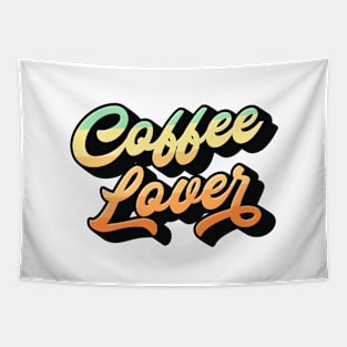 Coffee Lover Lettering (Color Design) Tapestry