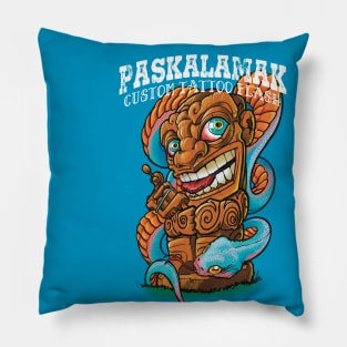 paskalamak tiki shirt Pillow