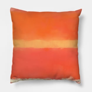 Abstract Pink and Orange Pillow