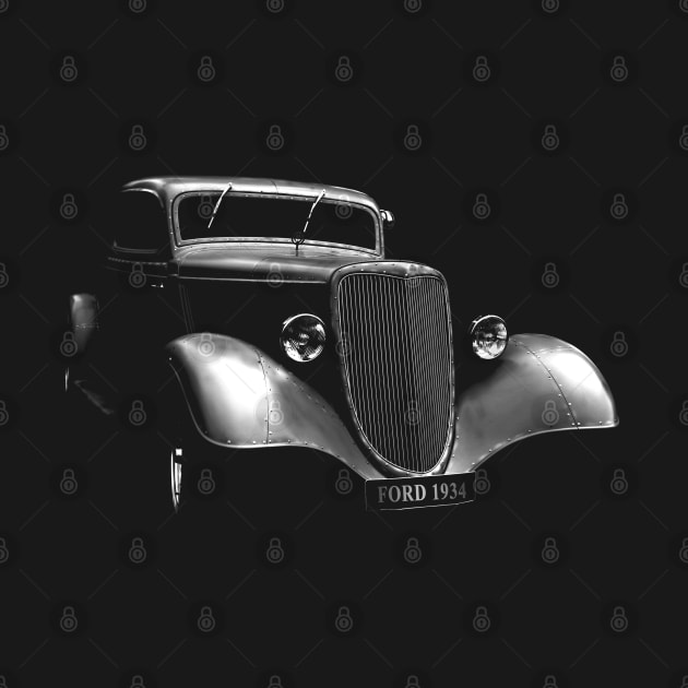 1934 ford, black shirt by hottehue