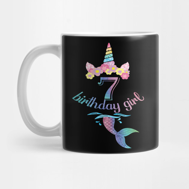 7th Birthday Girl Boy T Shirt 7 Years Old Party Gift 7th
