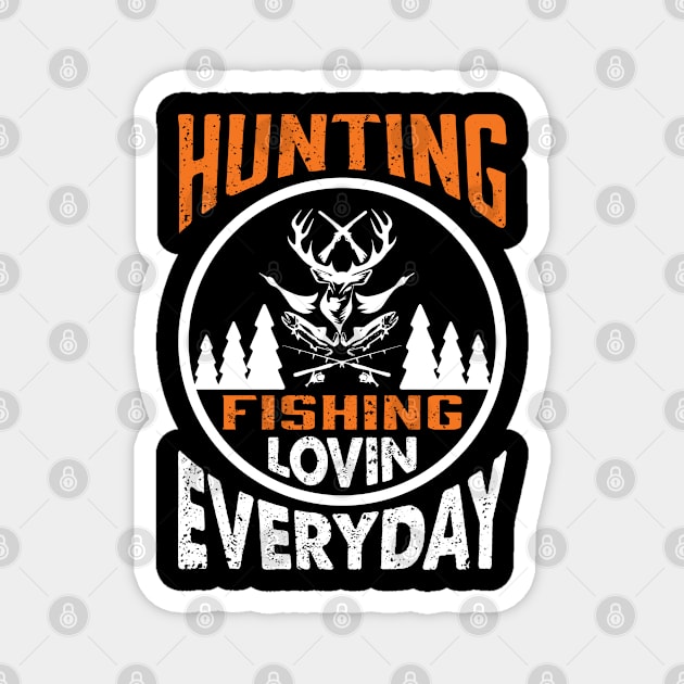 Hunting Fishing Shirt Magnet by sudiptochy29