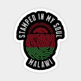 Stamped in My Soul Malawi Flag Design Malawian Pride Magnet