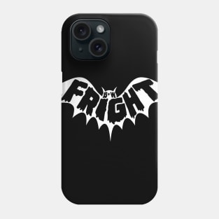 Black & White Fright Negative Bat Logo Phone Case