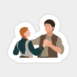 Anne and Gilbert Dance Fan Art Magnet