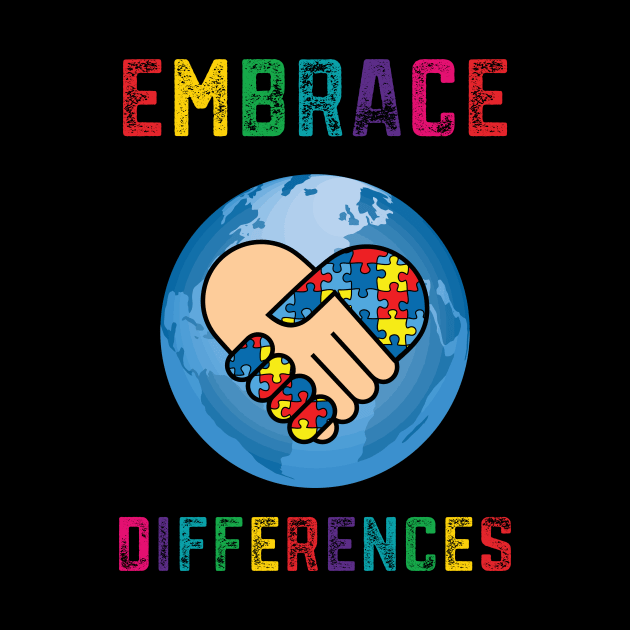 Embrace Differences Autism Awareness Day Month by mrsmitful01