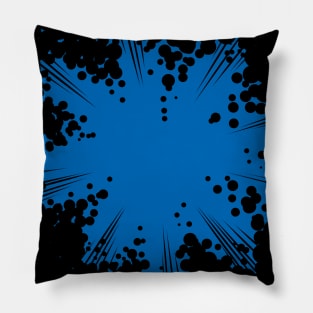 Krackle Blast - Dark Blue Pillow