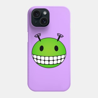 Green Alien Smiley Face Phone Case