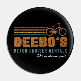 Deebo's Beach Cruiser Rentals Vintage Pin