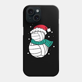 Christmas Volleyball Santa Hat Phone Case