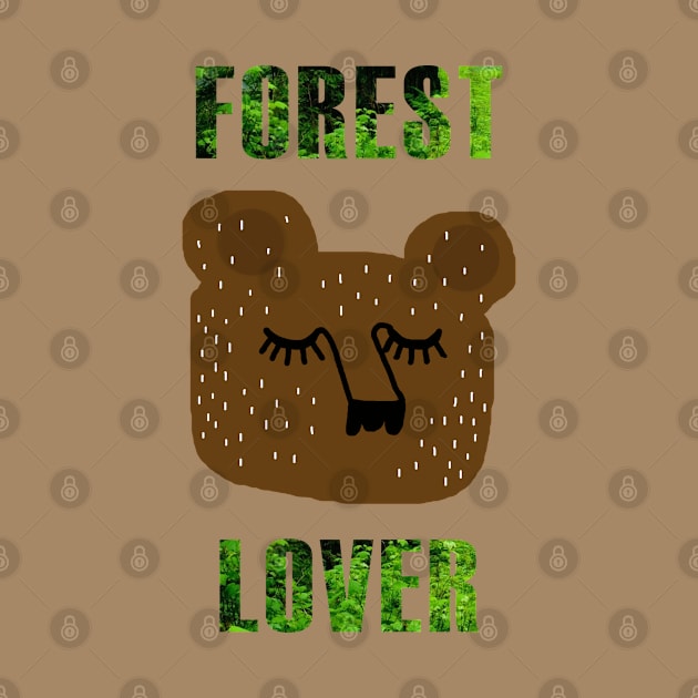 Bear the forest lover illustration by LittleForest