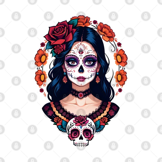 Floral Day of the Dead Girl by CGI Studios