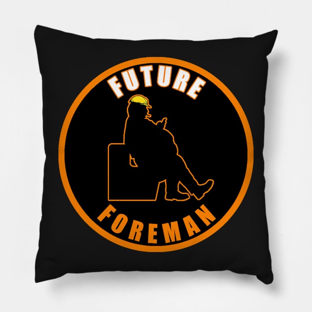 Future Forman Pillow by  The best hard hat stickers 