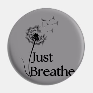 Just Breathe Dandelion Pin