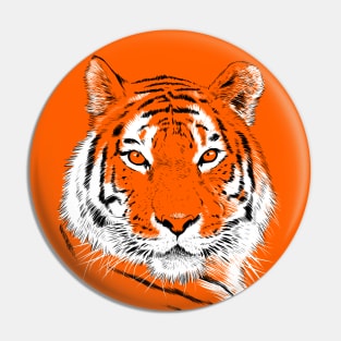 Beautiful Sketch Tiger Pin