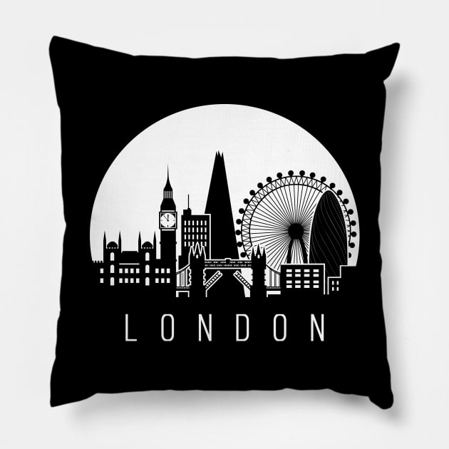 London, skyline Pillow by ThyShirtProject - Affiliate