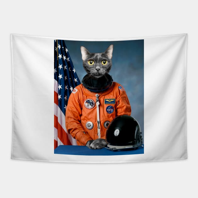 Commander Schwa the Astronaut Tapestry by happyartresult