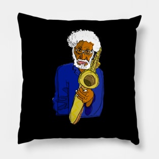 Sonny Rollins Sketch Pillow