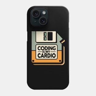 Coding Is My Cardio | Retro Hacker Style Phone Case